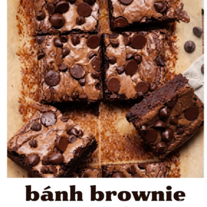 Bánh Brownie Socola Đậm Vị (Classic Fudgy Brownie)